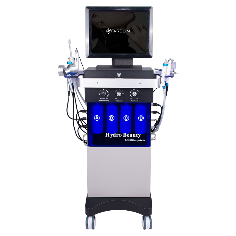 10-in-1 hydra facial machine vacuum blackhead oxygen jet whitening cleansing skin