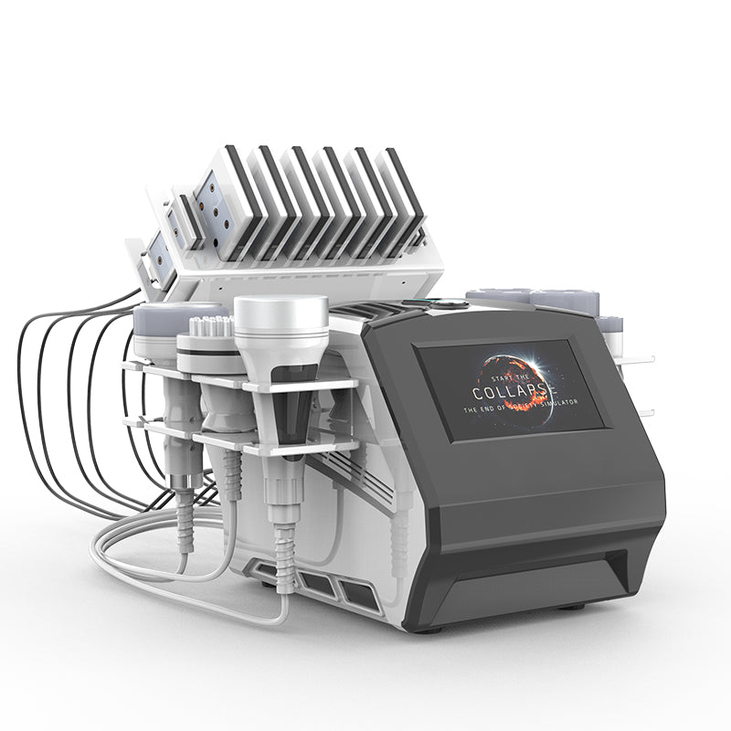 80K RF Cavitation Machine, 6 in 1 Ultrasonic Vacuum Cavitation Slimming System, Fat Burning Cellulite Body Massager
