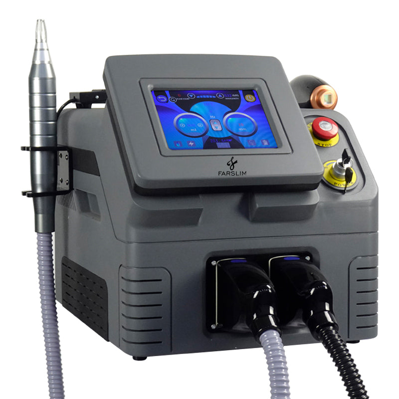 FARSLIM 2in1 Dio-de Las-er Hair Removal Beauty Salon Equipment| Skin whiteningRejuvenation| Large Pore Reduction| face whitening Skin 532/755/1032/1064nm 808nm