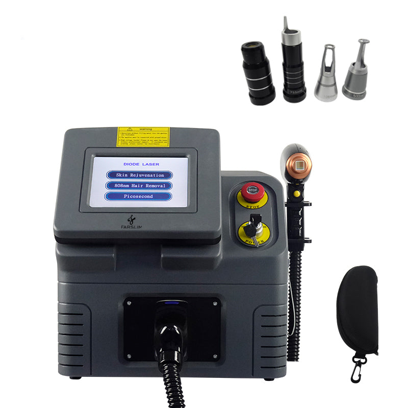 FARSLIM 2in1 Dio-de Las-er Hair Removal Beauty Salon Equipment| Skin whiteningRejuvenation| Large Pore Reduction| face whitening Skin 532/755/1032/1064nm 808nm