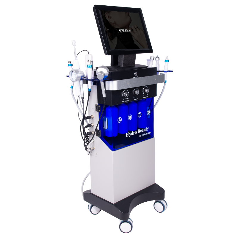 10-in-1 hydra facial machine vacuum blackhead oxygen jet whitening cleansing skin