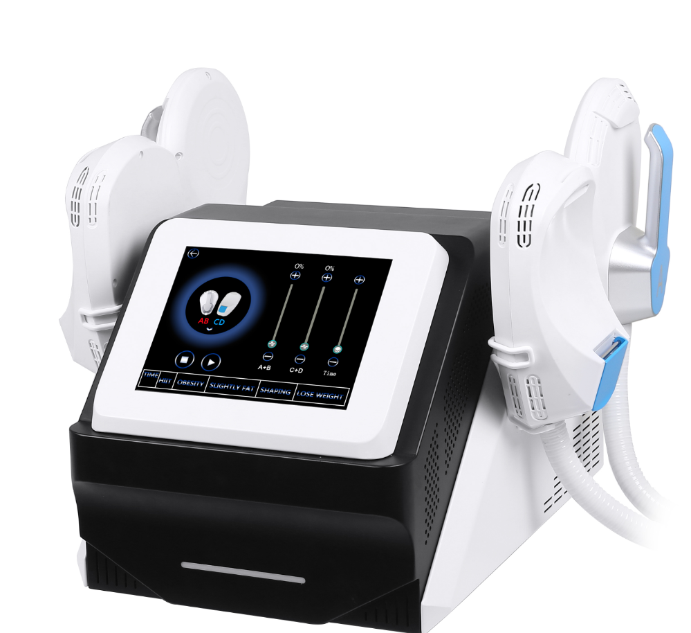 EMS technology non-invasive body shaping fat and fat elimination beauty machine RG slimming buttocks shaping 4 handles EMS machine