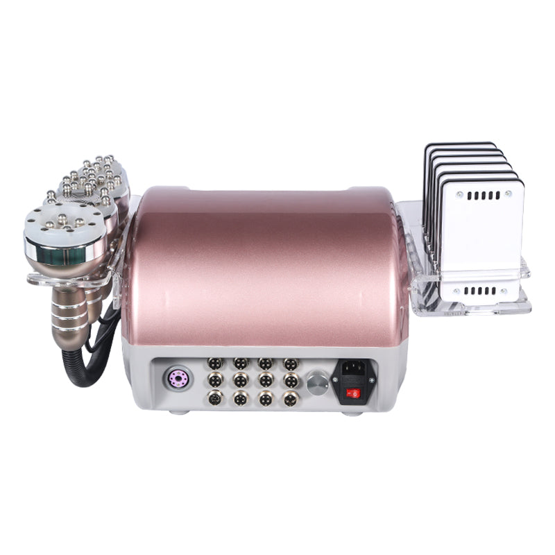High-end cavitation machine 6-in-1 Rose Gold vacuum cavitation system