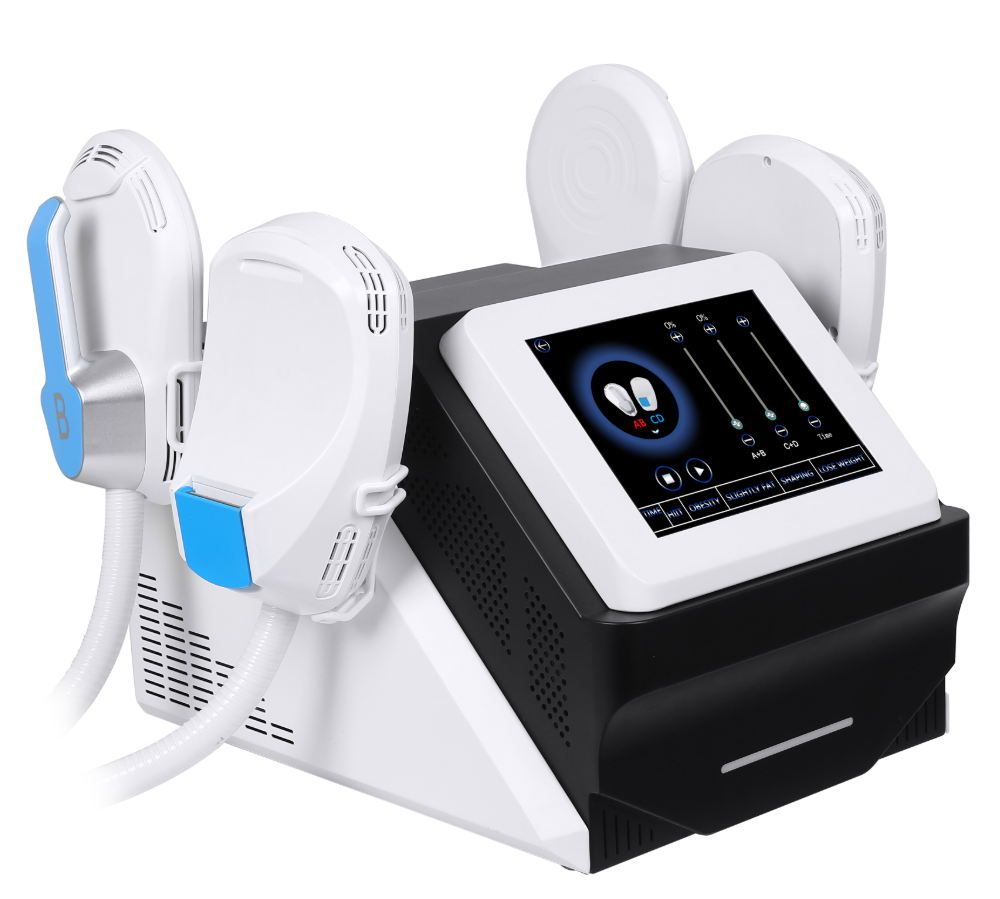 EMS technology non-invasive body shaping fat and fat elimination beauty machine RG slimming buttocks shaping 4 handles EMS machine