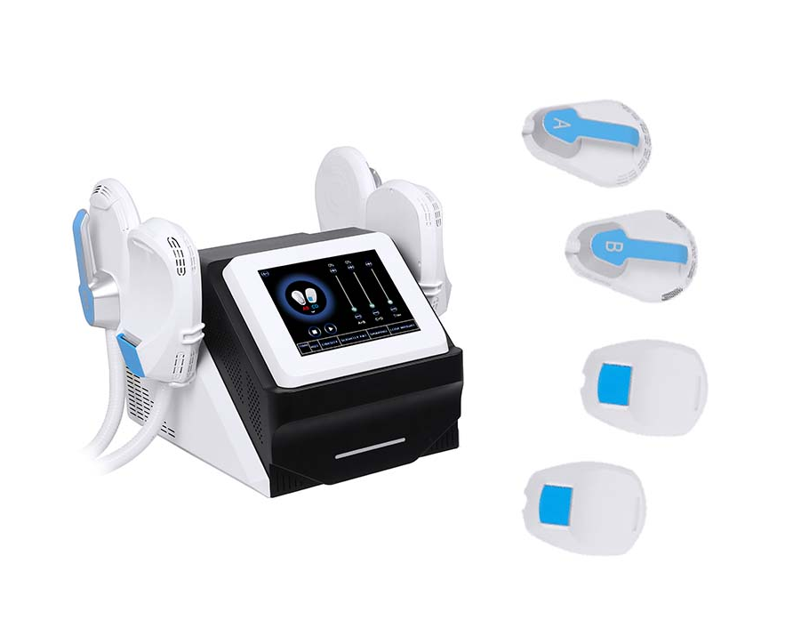 EMS technology non-invasive body shaping fat and fat elimination beauty machine RG slimming buttocks shaping 4 handles EMS machine