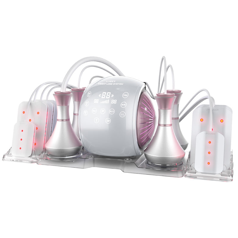 6 in 1 Ultrasonic Cavitation Beauty Machine | OAGG 80K RF Vacuum Fat Elimination Machine | Slimming Burning Anti-Fat Instrument | Face Tightening | Skin Rejuvenation Eye Tightening Lift