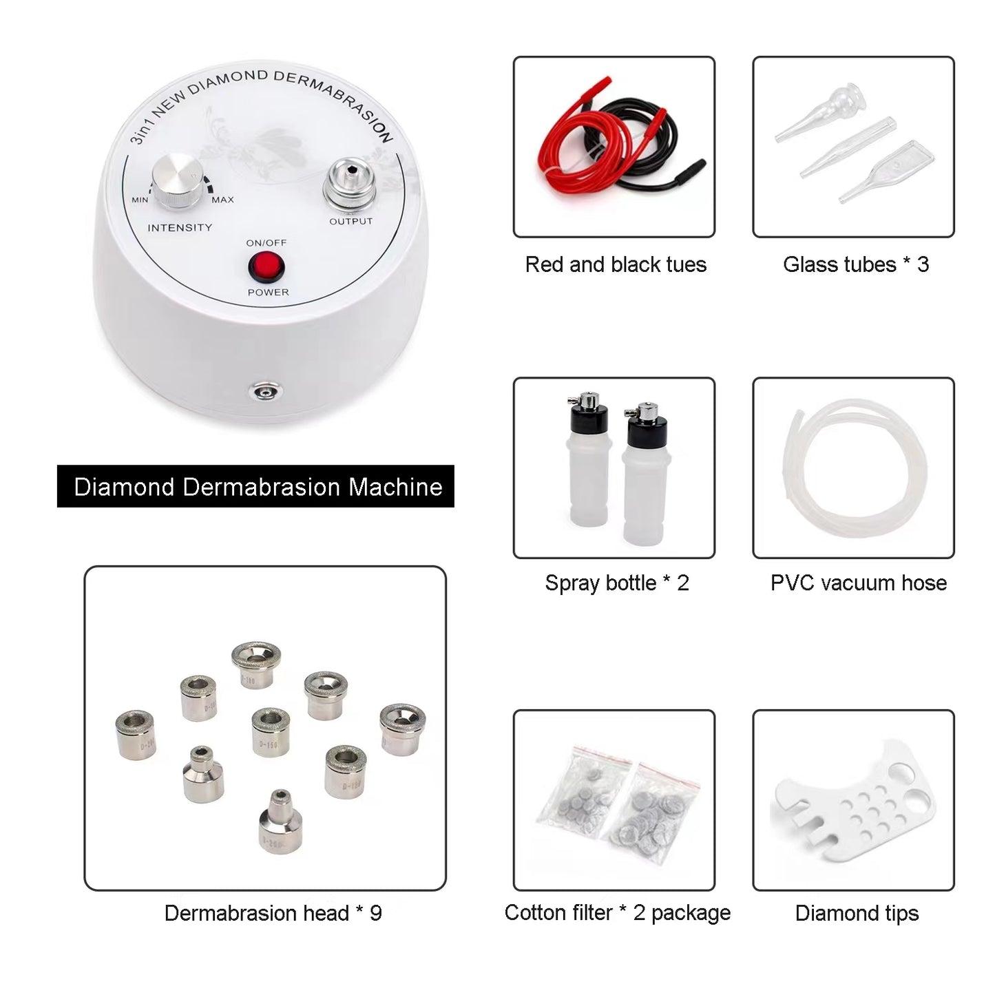 FARSLIM Portable 3 in 1 Diamond Microdermabrasion Facial Machine