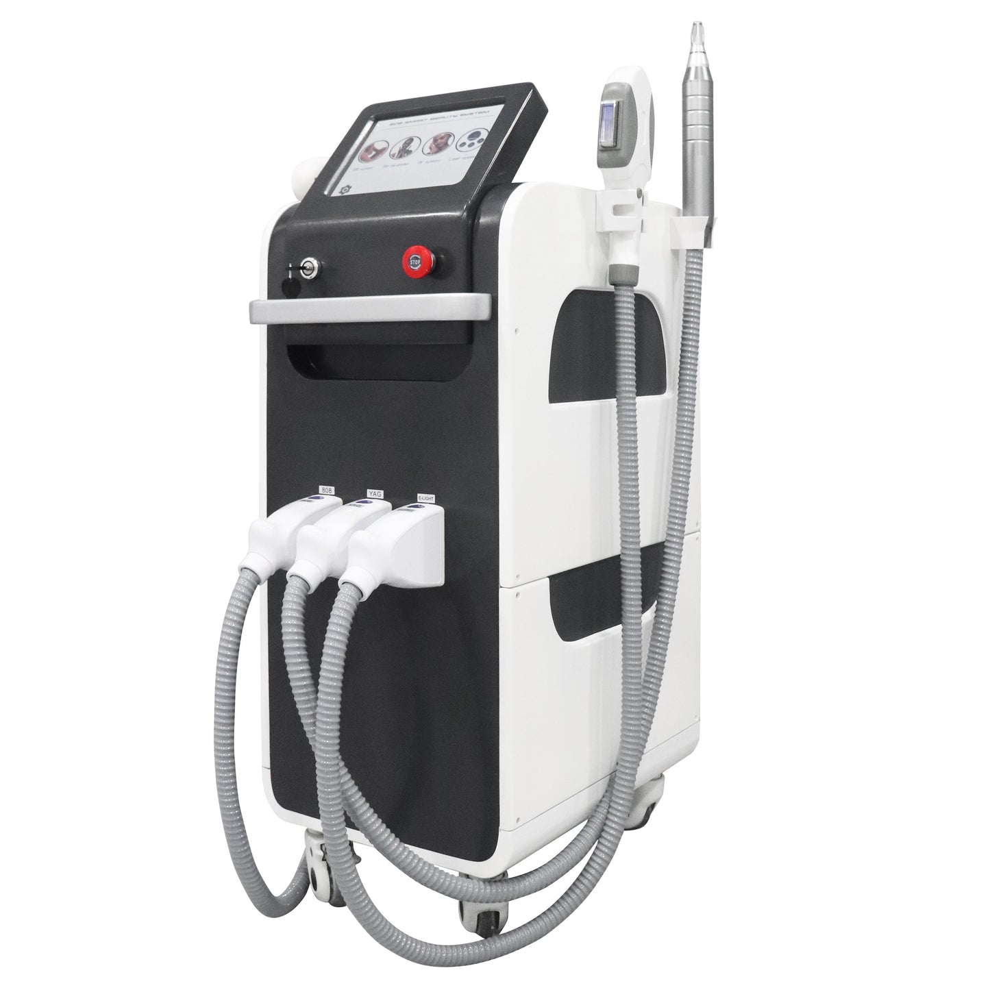 4-IN-1 808 IPL Laser Hair Removal Equipment |RF Picosecond Laser Tattoo Removal Machine|With 4 Handles|Farslim
