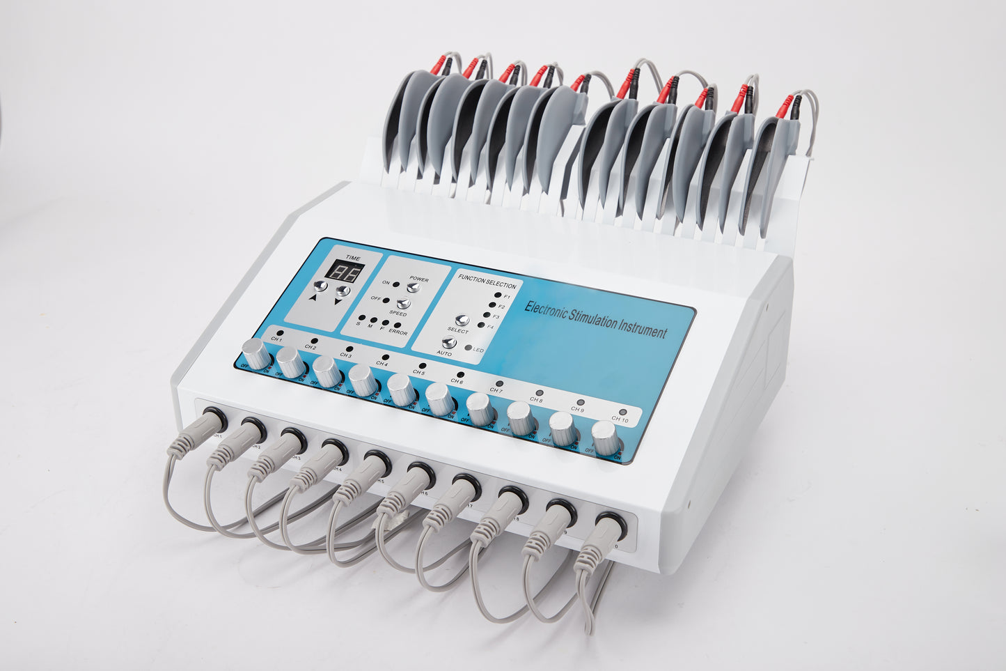 Electronic Stimulation Instrument, Acupuncture ?Stimulator Machine, Multi-Functional Body Massage10 Output Channel, Electric Muscle Stimulator Relax Electroacupuncture Patch Massage Care Kit
