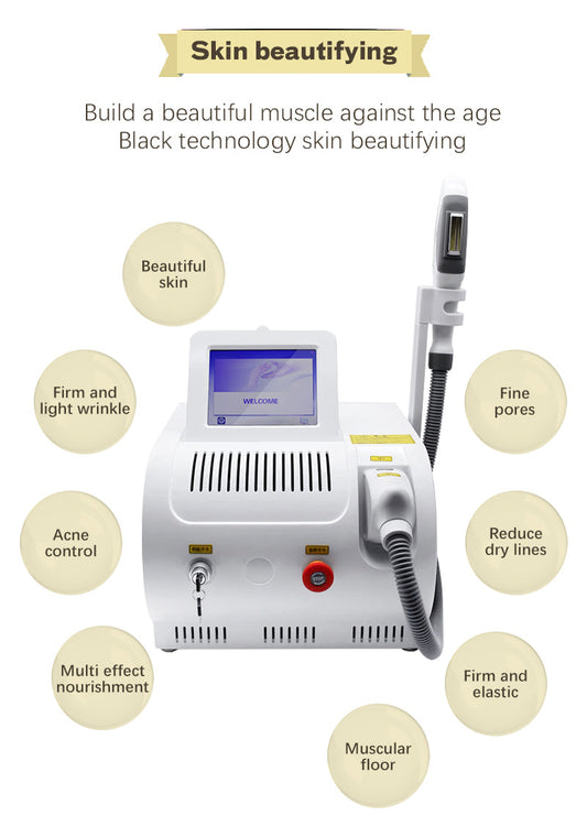 Professional IPL RF skin rejuvenation machine for hair removal and skin beautifying treatments