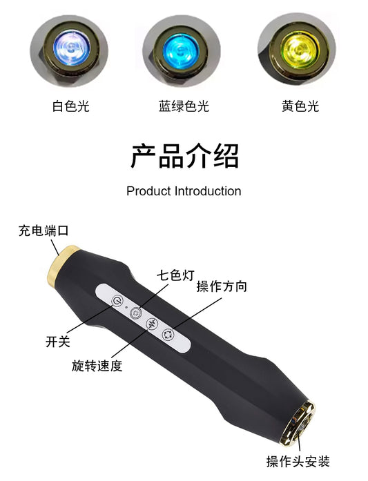 FR-PO7 Lápiz de oxígeno burbuja – Dispositivo de fototerapia LED multicolor y limpieza facial con burbujas de oxígeno