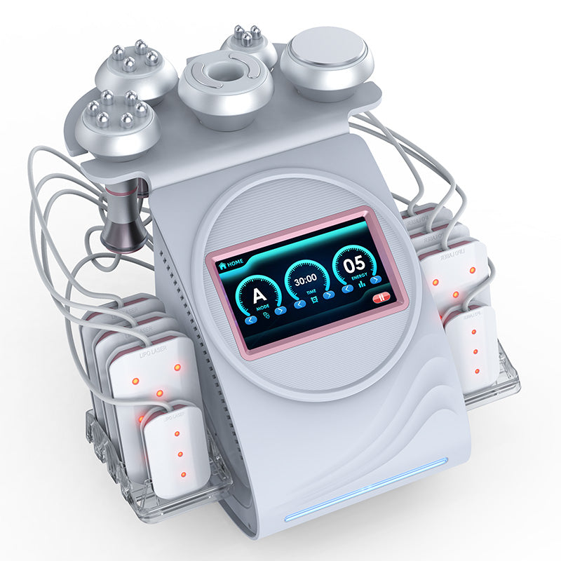 Máquina de adelgazamiento 80K con RF multipolar, presión negativa de vacío y lipólisis láser para la reducción de grasa y el contorno corporal