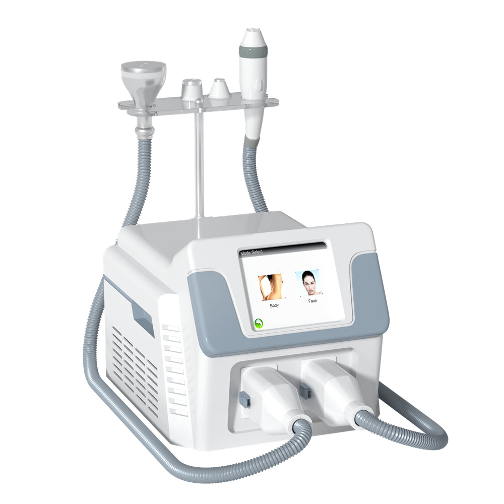 Dispositivo de criolipólisis 3 en 1 con 2 mangos para quemar grasa + eliminación de grasa por crio + máquina de belleza para lifting facial | FARSLIM