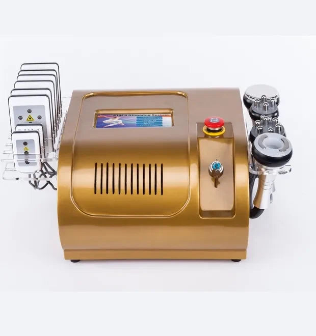 Instrumento disolvente de grasa congelada láser multipolar FR-9001S con RF para tensar la piel, reducir la grasa y eliminar las arrugas