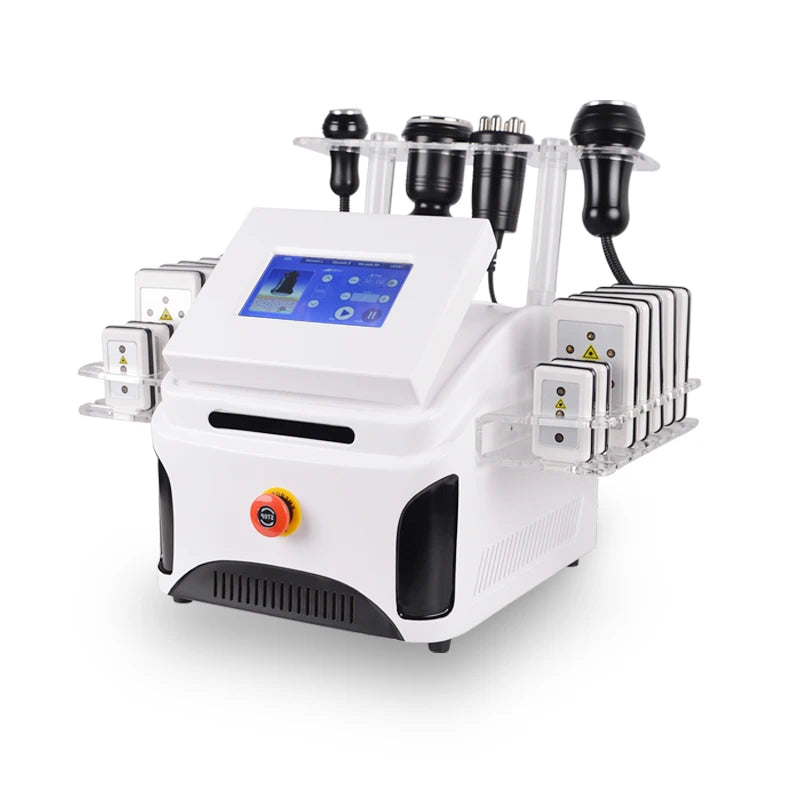 FR-B02 Máquina de cavitación 80K con radiofrecuencia al vacío y láser de diodo para reducción de grasa, adelgazamiento y estiramiento de la piel