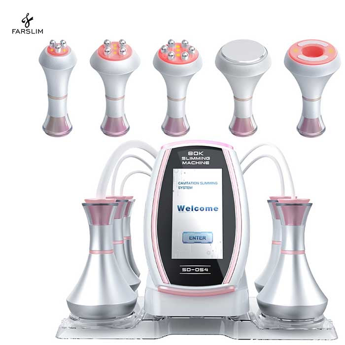 6 in 1 80K Ultrasonic Cavitation Vacuum Radio Frequency Lipolysis Laser Slimming Machine | RF Fat Burning Slimming Machine