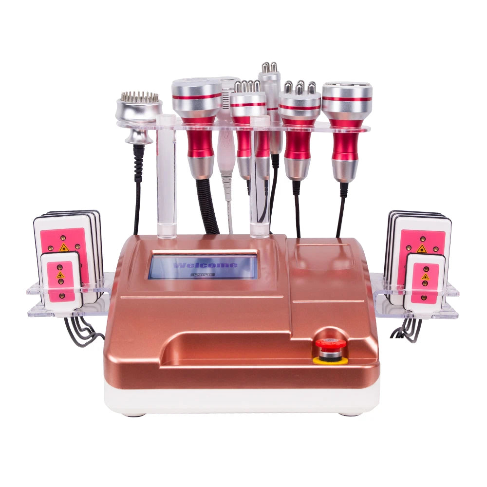 FR-677A 5-in-1 Cavitation RF Slimming Machine with Vacuum, Multipolar RF & Laser for Fat Reduction & Body Contouring