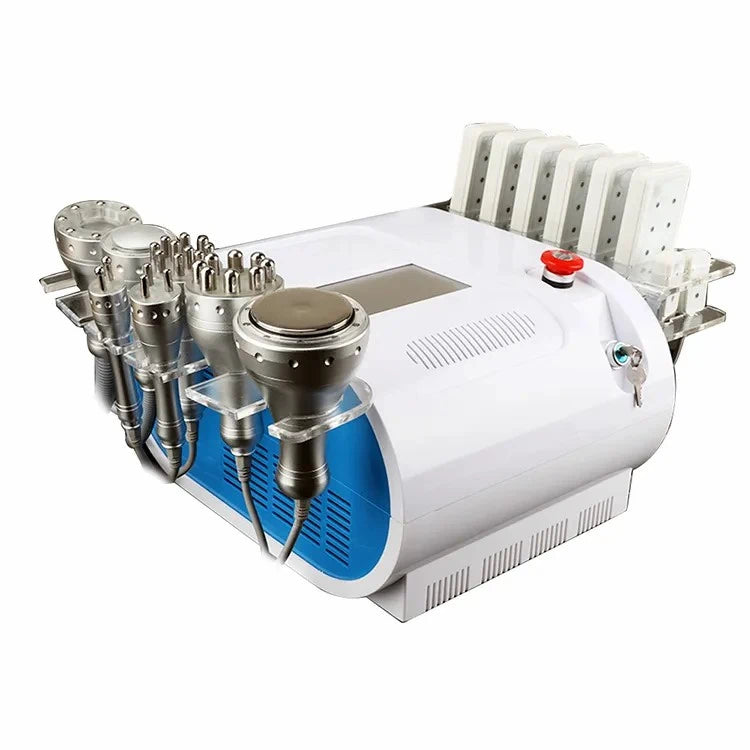 Instrumento disolvente de grasa congelada láser multipolar FR-9001S con RF para tensar la piel, reducir la grasa y eliminar las arrugas