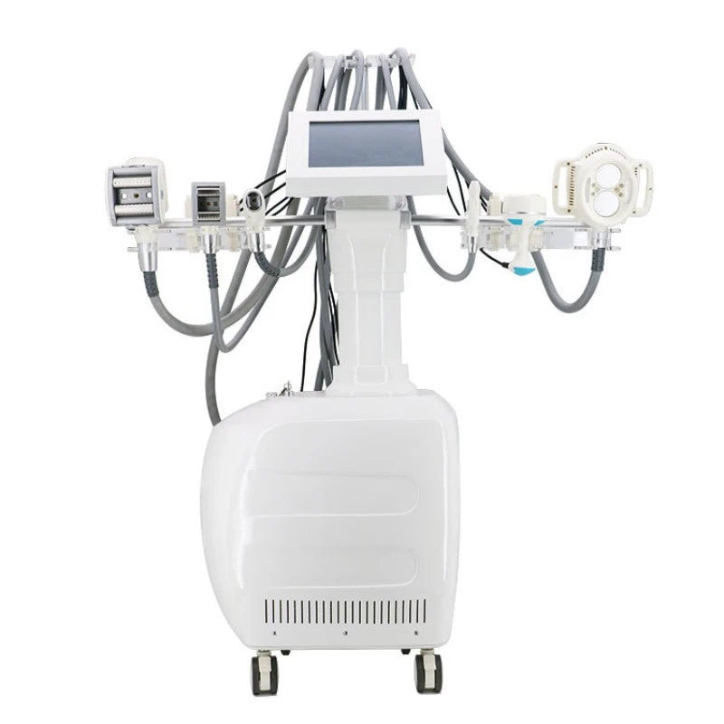 V10 Multifunctional Body Slimming Machine with Cavitation, Rollers, RF Heat & Laser Pads for Contouring & Tightening