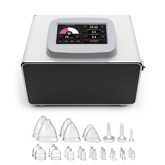 FARSLIM Vacuum Therapy Machine Vacuum Cupping Massager Scrapping Cupping Therapy Sets with 24 Cups and 3 Pumps Upgrade Version Touch Screen Easy Operation