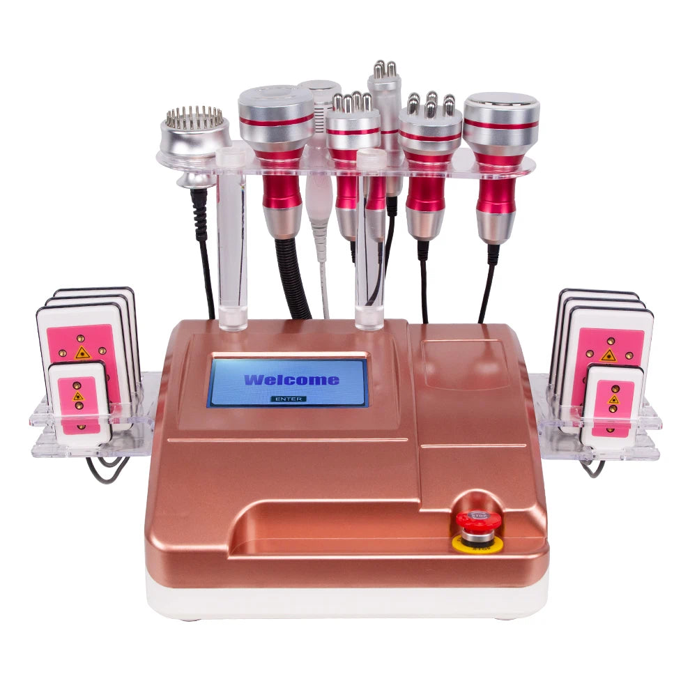 FR-677A 5-in-1 Cavitation RF Slimming Machine with Vacuum, Multipolar RF & Laser for Fat Reduction & Body Contouring