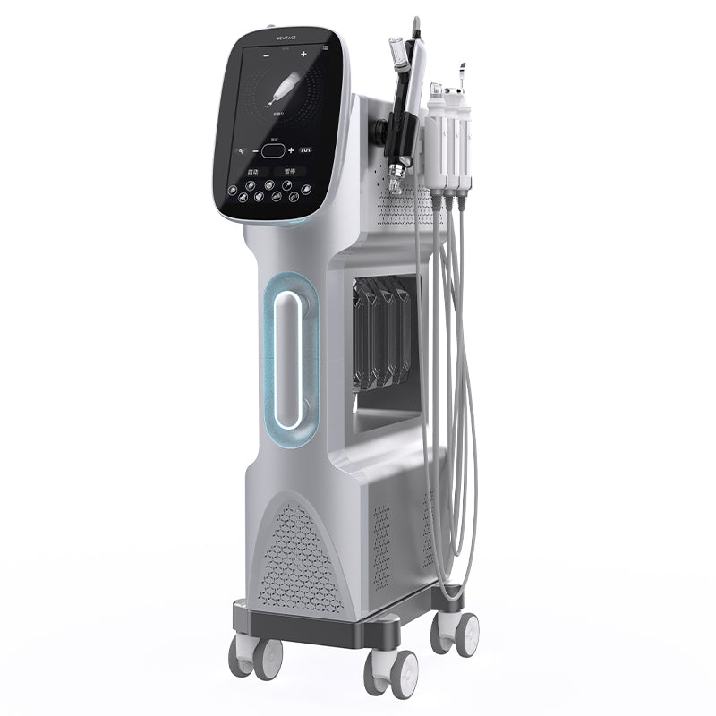 9-in-1 Oxygen jet machine microdermabrasion water light hydra facial machine