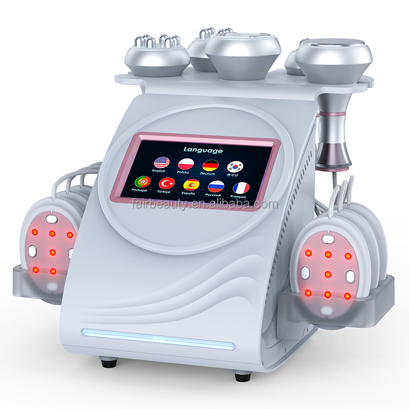 Máquina de adelgazamiento 80K con RF multipolar, presión negativa de vacío y lipólisis láser para la reducción de grasa y el contorno corporal