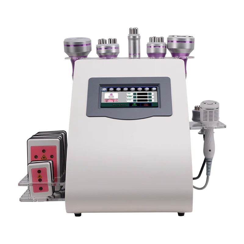 Máquina de cavitación FR-975S 80K con RF de vacío, RF multipolar y láser de diodo para reducción de grasa y contorno corporal
