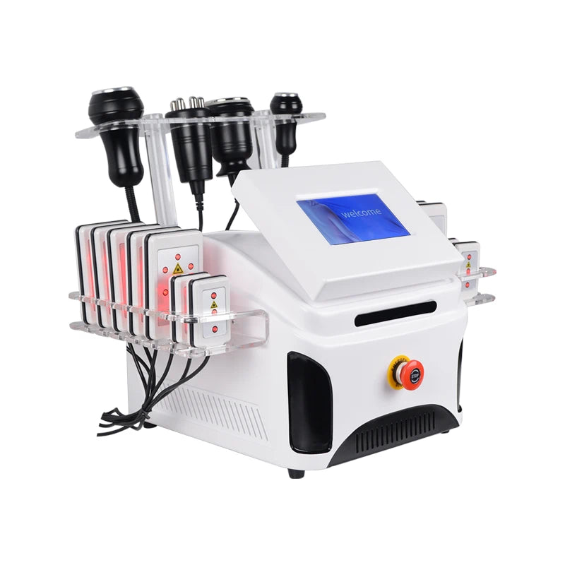 FR-B02 Máquina de cavitación 80K con radiofrecuencia al vacío y láser de diodo para reducción de grasa, adelgazamiento y estiramiento de la piel