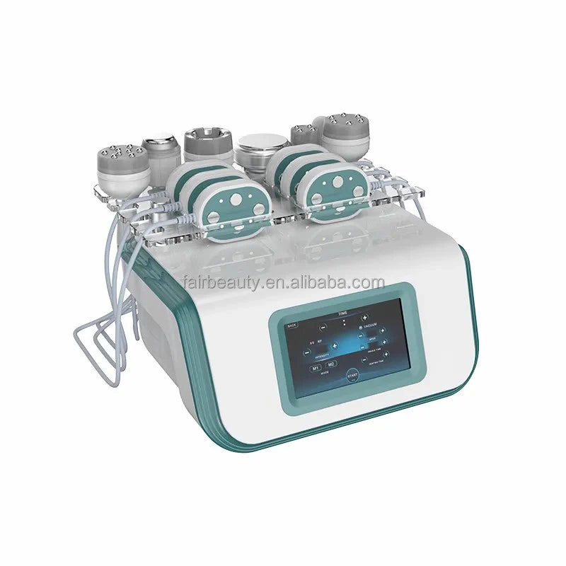 Máquina Adelgazante de Cavitación con Vacío RF Multipolares 40K FR-800 Slimming Queen con Martillo Frío y Paletas Láser