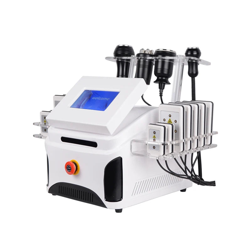 FR-B02 Máquina de cavitación 80K con radiofrecuencia al vacío y láser de diodo para reducción de grasa, adelgazamiento y estiramiento de la piel