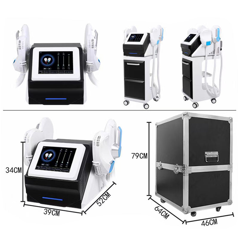 EMS technology non-invasive body shaping fat and fat elimination beauty machine RG slimming buttocks shaping 4 handles EMS machine