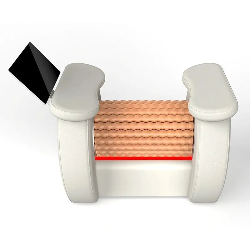 FARSLIM FR-A72 front view showing the textured mechanical roller and touchscreen controls.
