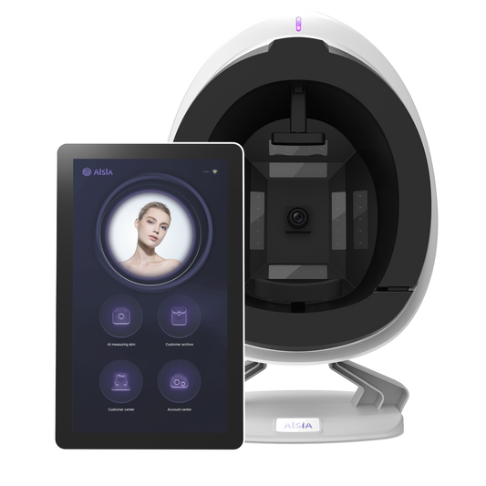 3D AI skin analyzer Intelligent 8 Spectrum and 14 Item Detection  Professional Facial Skin Analysis Detector with LCD Display