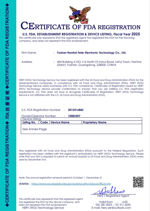 FDA Certificate