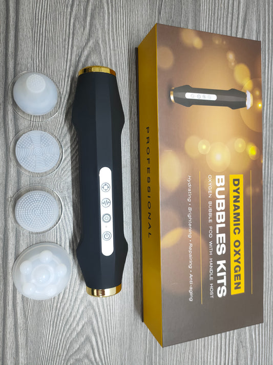 FR-PO8 Lápiz de oxígeno con burbujas – Dispositivo de limpieza facial con fototerapia LED multicolor y burbujas de oxígeno